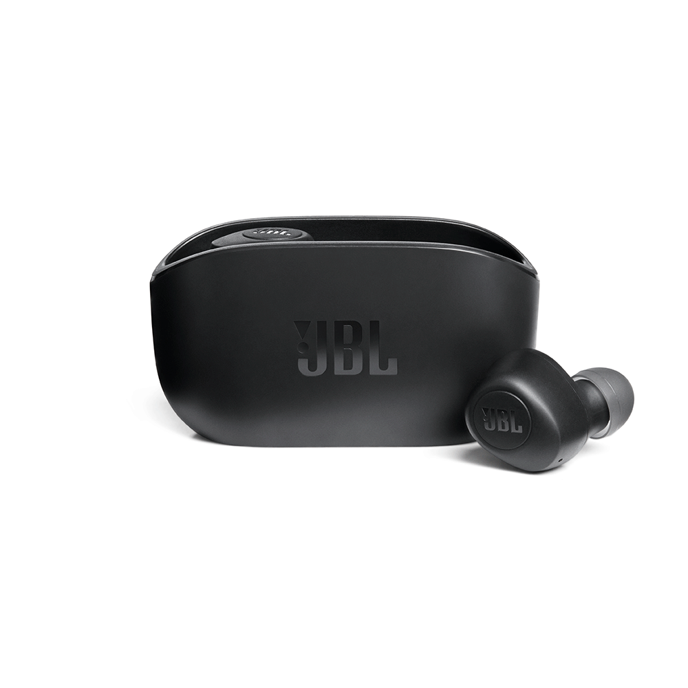 Fone de Ouvido Bluetooth JBL Wave 100TWS Intra Auricular Preto  JBLW100TWSBLK