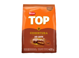 COBERTURA GOTAS CHOCOLATE AO LEITE TOP HARALD 400G