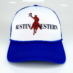Boné Austin Western Snapback Tela Masculino Cowboy Azul - Foto 2