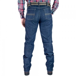 Calça Fast Back Masculina Jeans NEW Escura com Elastano 99% Algodão 13226-002 - Foto 1