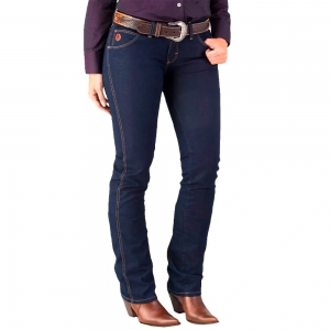 Calça Wrangler Feminina Jeans 84% Algodão Cintura Média Corte Americano 20X Washed 23X030250 - Foto 0