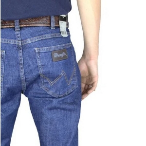 Calça Wrangler Masculina Jeans 100% Algodão Corte Reto Urbano com Lycra Texas Regular WM1201 - Foto 2