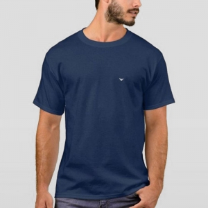 Camiseta Masculina Casual Wild West Azul Marinho