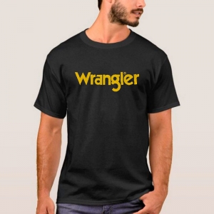 Camiseta Masculina Wrangler Urbano Estampa Wrangler Preto - Foto 0
