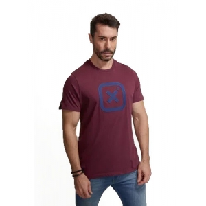 Camiseta TXC Brand Masculina Custom Bordô Estampa Bordada - Foto 1