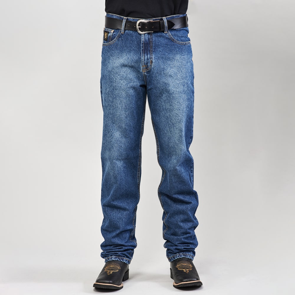 Calça Dock's Western Masculina Jeans Black Relaxed Fit 100% Algodão 1439 - Foto 0