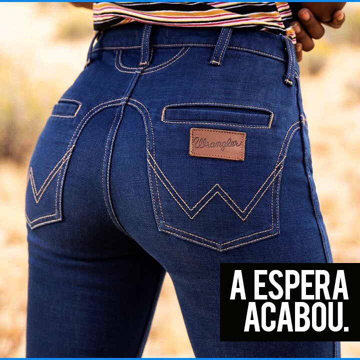 Calça Wrangler Feminina Jeans 69% Algodão Cintura Alta Corte Americano Flare 21M4CPW60 - Foto 1