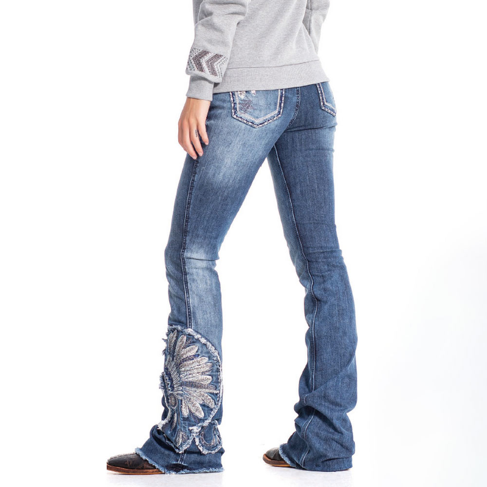 Calça Zenz Western Feminina Jeans Hank Strass 99% Algodão ZW0122010 - Foto 1