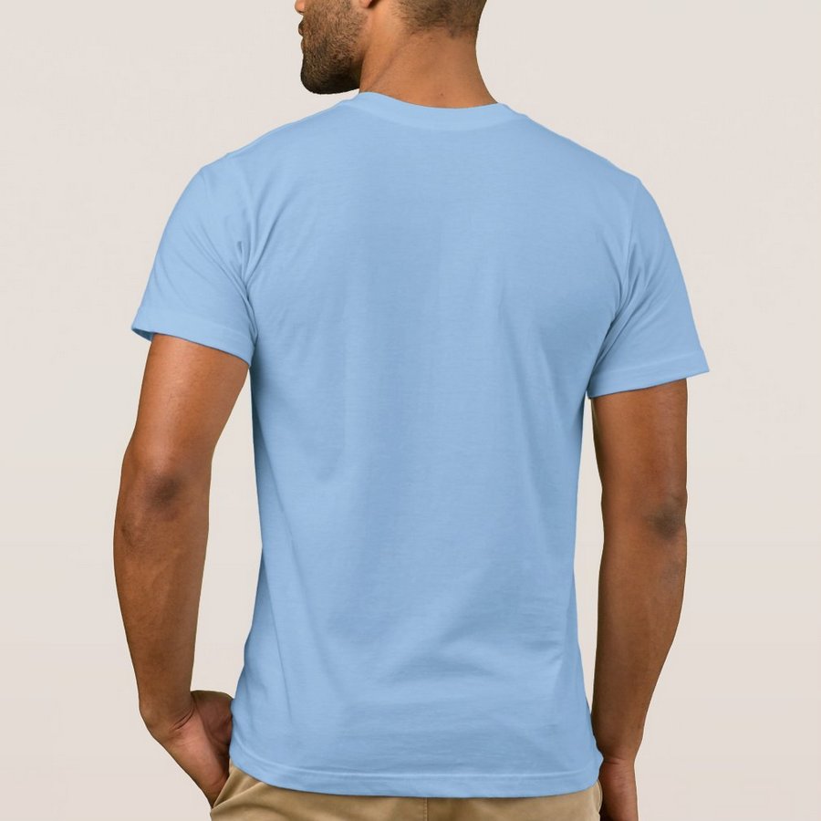 Camiseta Casual Masculina Wild West Azul Claro - Foto 1