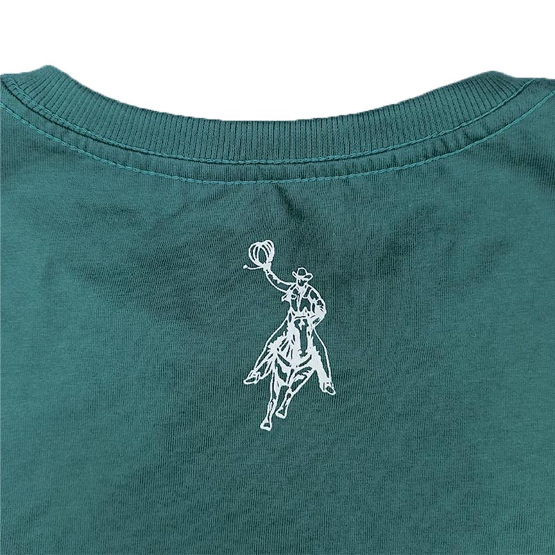 Camiseta Masculina Austin Western Verde Estampada - Foto 5