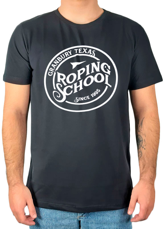 Camiseta Masculina Fast Back Estampada Roping School Preta - Foto 0