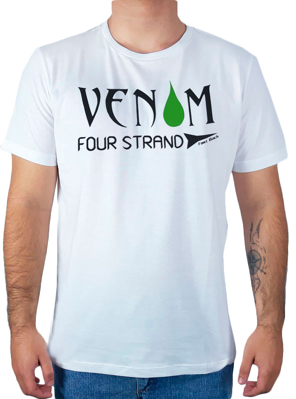Camiseta Masculina Fast Back Estampada Venom Branca - Foto 0
