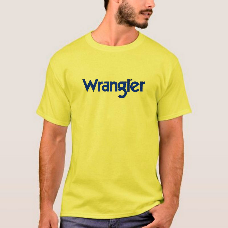 Camiseta Masculina Wrangler Amarelo Urbano Estampa Wrangler - Foto 0