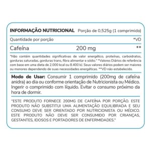 Cafeína 200mg Vivamil Energy Pill 30 comprimidos - Foto 1