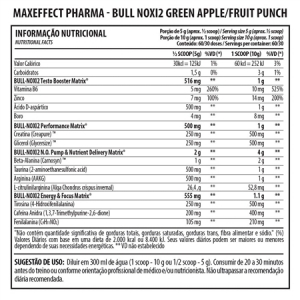 Kit 2un Bull-Noxi2 MaxEffect Pharma 300g Laranja mais Boné - Foto 2