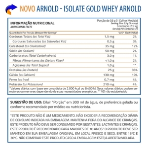 Kit Whey 2,5kg Iso Chocolate HMB e CoQ-10 Arnold Nutrition - Foto 4
