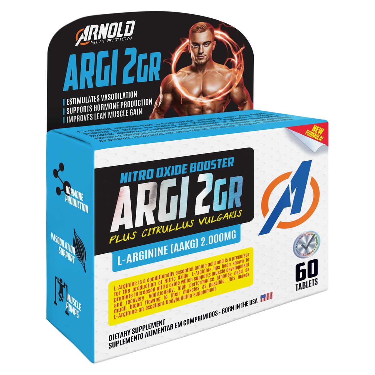 Argi 2GR L-Arginine (AAKG) Arnold Nutrition 60 Tabletes44, - Foto 0