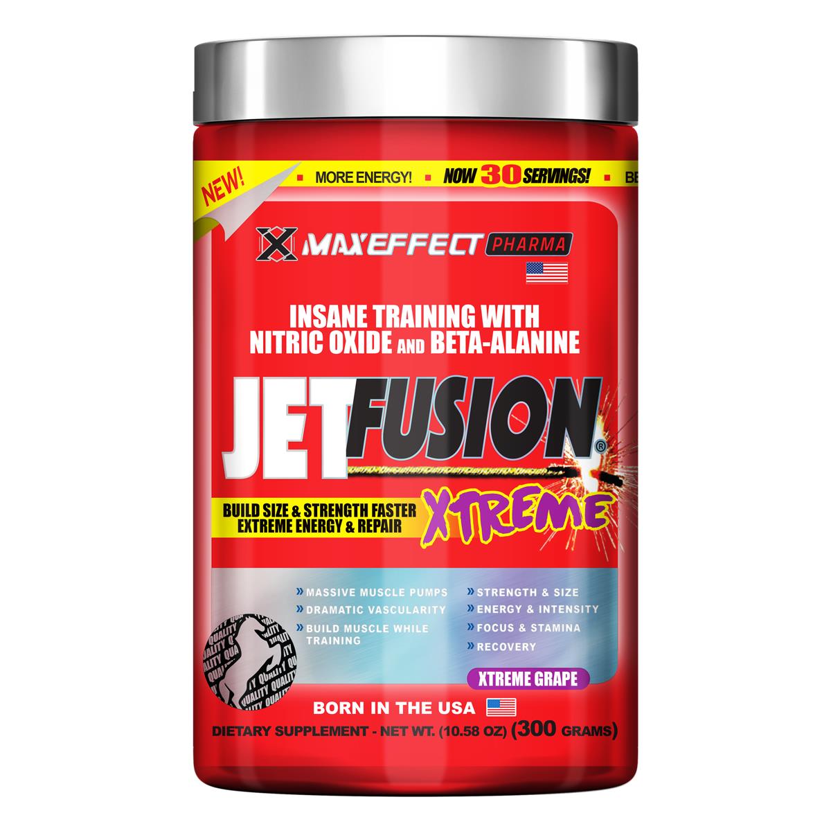 JetFusion Xtreme Pré-Treino Máxima Potência MaxEffect 300g - Foto 1