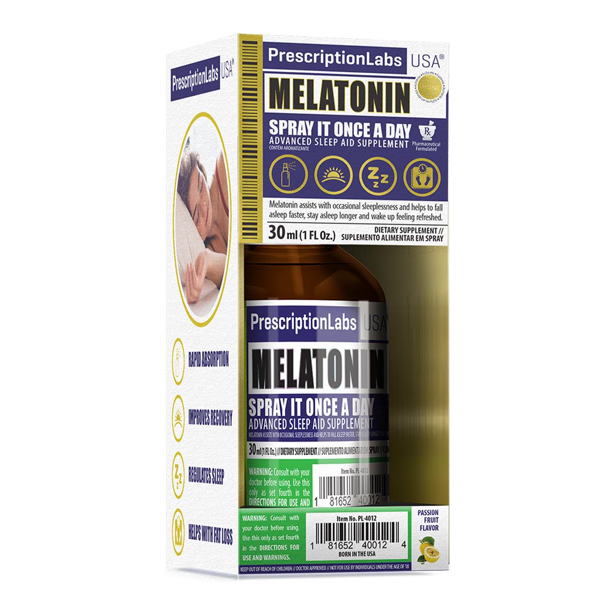 Kit 3 Melatonina Prescription Labs Spray 30ml Maracujá - Foto 1