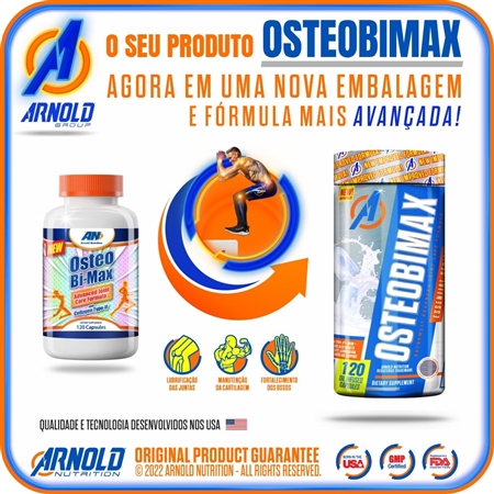 OsteoBimax Colágeno e Glucosamina Arnold Nutrition 120 Caps - Foto 2