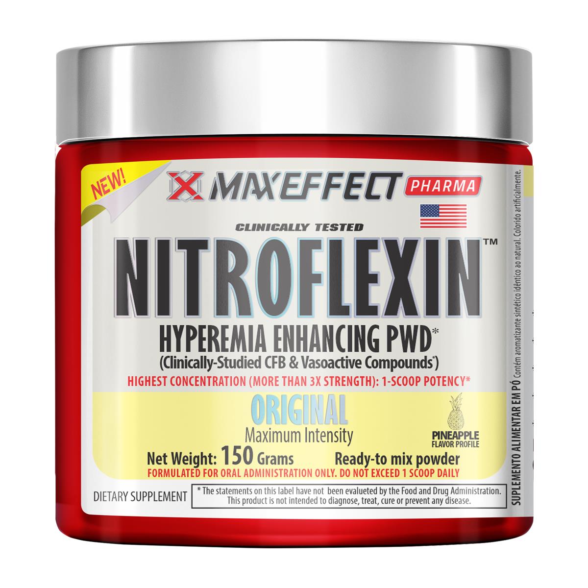 Pré-Treino Nitroflexin MaxEffects Pineaple 150g - Foto 0