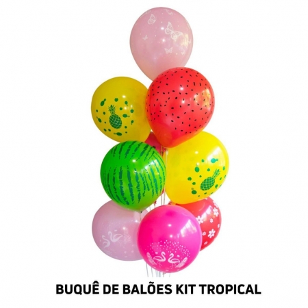 Kit Buquê Tropical - Balões Joy