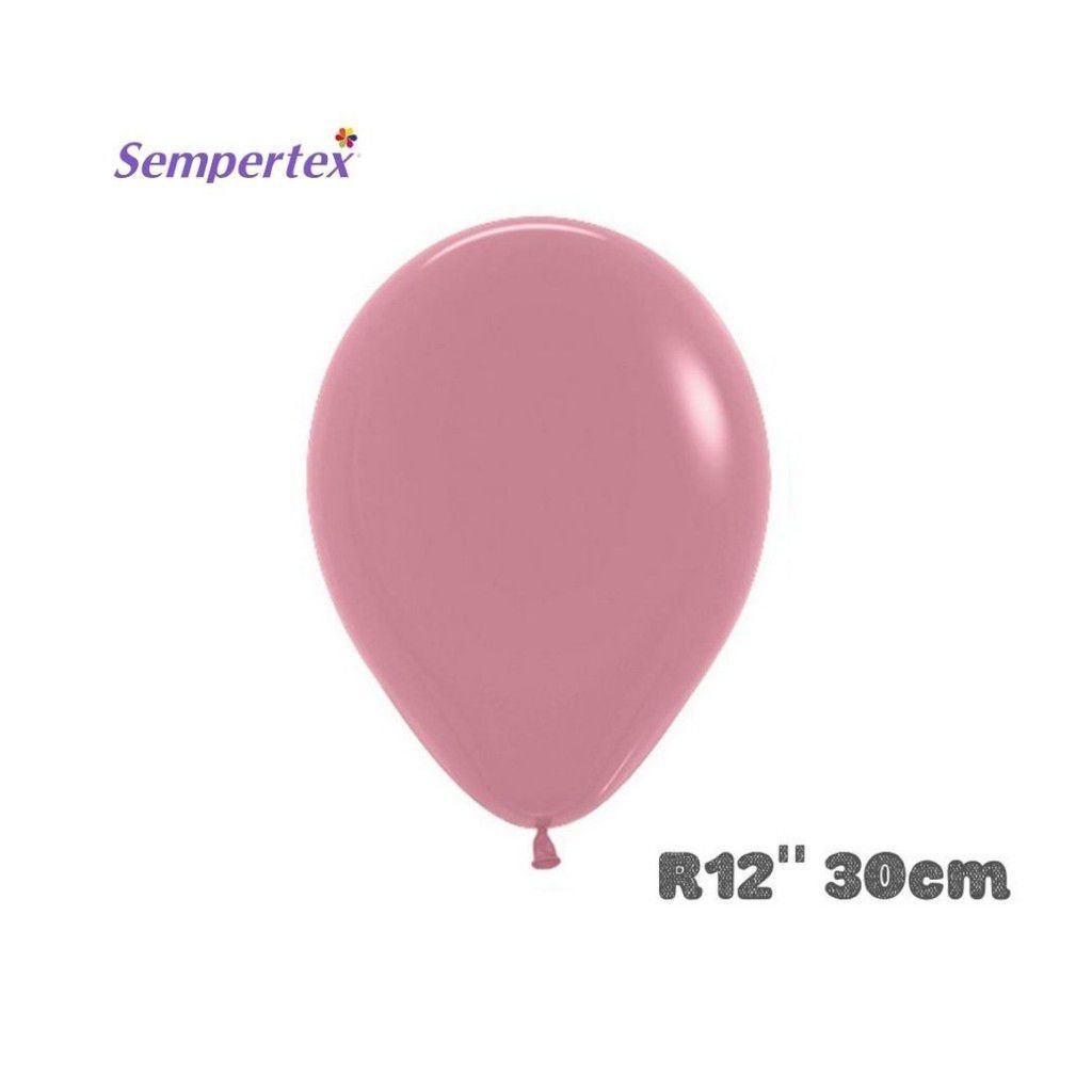 Pacote 50 unidades 12''30cm Rosa Chá fashion Sempertex Balões Bexiga