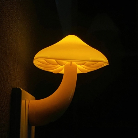 Luminária Abajur Luzinha Noturna de Cogumelo LED Bivolt