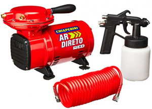 Motocompressor de Ar Direto Red 2,3 Pés 40PSI Mono Bivolt com Pistola e Mangueira - CHIAPERINI-20328 - CHIAPERINI