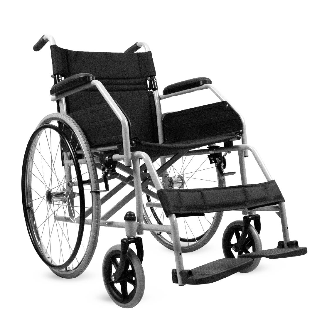 Cadeira de Rodas Dobrável em Aço até 100 Kg D100 Dellamed
