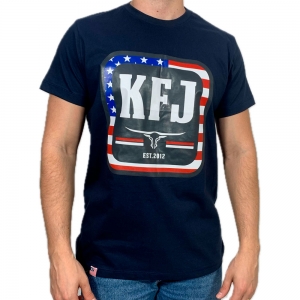 Camiseta King Farm Azul Marinho Country