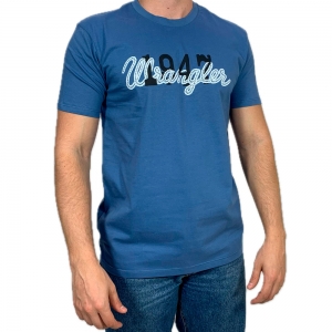 Camiseta Original Wrangler Masculina Azul