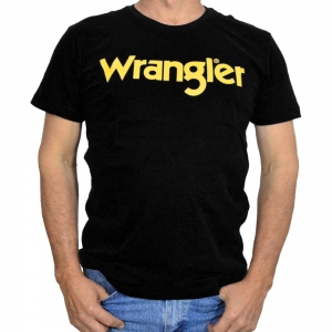 Camiseta Wrangler Preta Lancamento