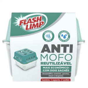 AntiMofo Reutilizável Com Refil Extra 400g (800G TOTAL) FLASH LIMP - Foto 0