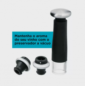 KIT Abridor e Preservador de Vinho Wine Set LED USB Bivolt BLACK+DECKER - Foto 8