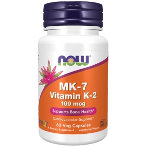 MK7 Vitamina K2 100mcg NOW FOODS - 60 Veg Caps