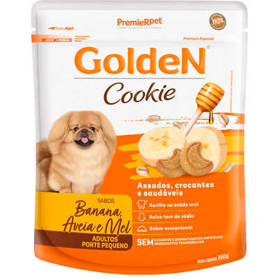 Biscoito Cookie Golden Cães Adultos Banana/Aveia/Mel 350g