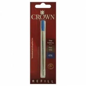 Refil para caneta tipo Cross - Azul - Un - Crown