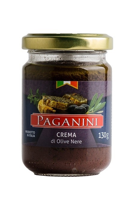 Crema di Olive Nere Paganini - Creme Azeitonas Pretas Paganini - 130g