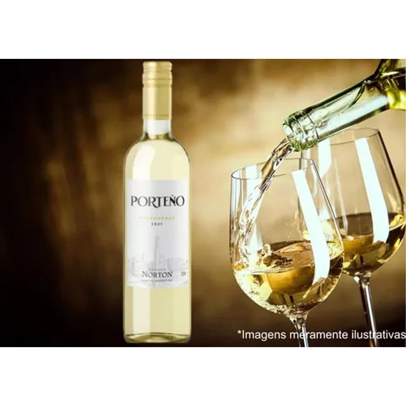 Vinho Branco Porteno Chardonnay 750ml