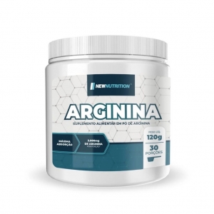 Arginina suplemento alimentar em pó 120g - NEWNUTRITION