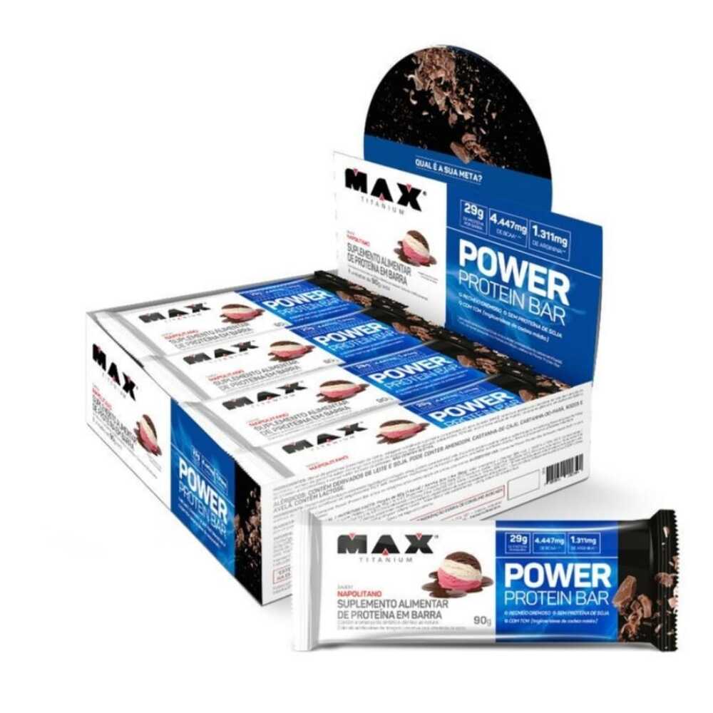 Barra proteína Power Bar  (unidade) - Max Titanium