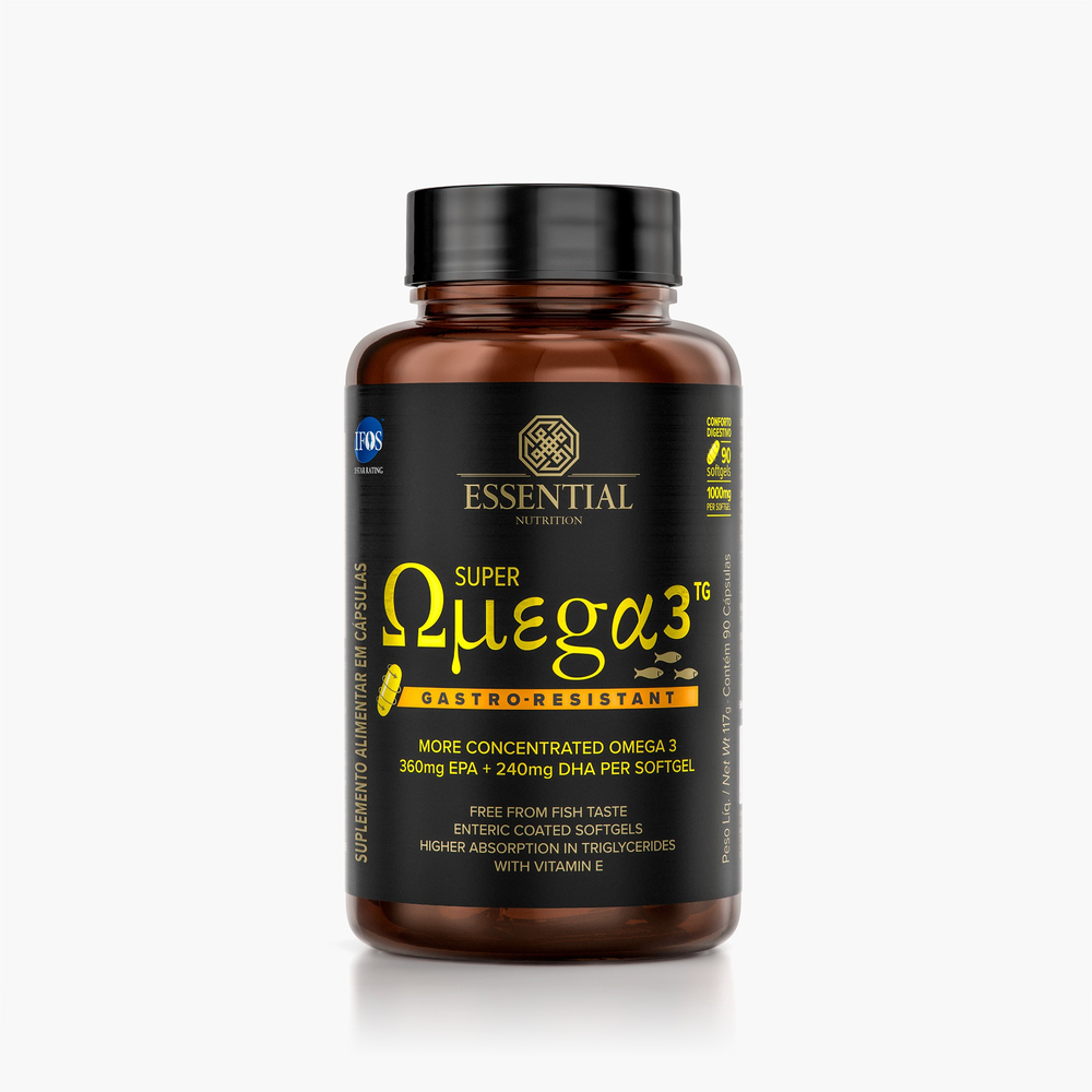 Super Omega 3 Tg Gastro Resistent 90 Capsulas (1000mg) - Essential Nutrition