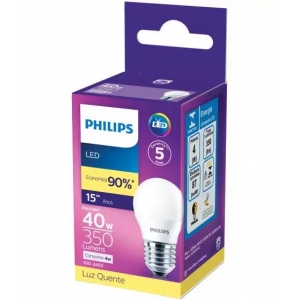 Lampada Bolinha Led 4W Minibulb 3000k (Amarela) Bivolt - Philips
