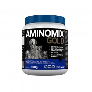 Aminomix Gold Cães Gatos Aves e Roedores 500 g - Vetnil