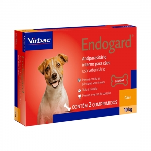 Endogard Cães 10 Kg cx. 2 Comprimidos - Virbac