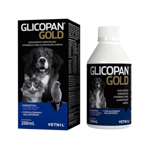 Glicopan Gold Líquido Cães e Gatos 250 Ml - Vetnil