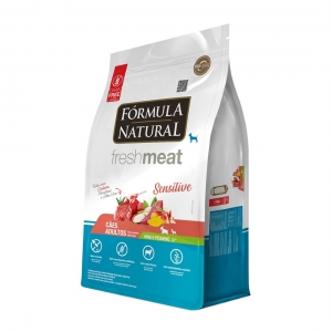 Ração Fórmula Natural Fresh Meat Sensitive Cães Adultos Mini e Pequeno sabor Cordeiro 7 Kg
