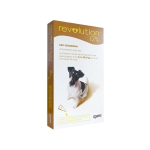 Revolution Cães 5 a 10 kg 12% 0,5 mL 60 mg 1 Pipeta - Zoetis