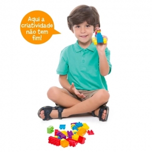 Blocos de Montar Tand Kids Caixa 20 Peças Toyster Brinquedos